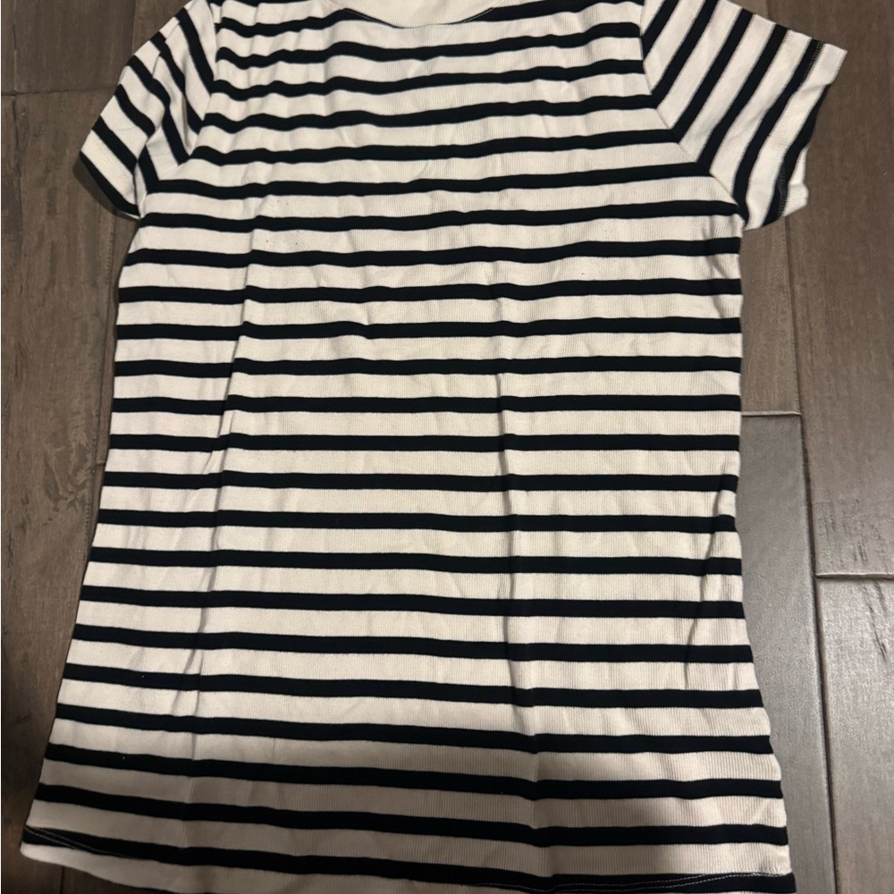 Black and White Striped T-Shirt